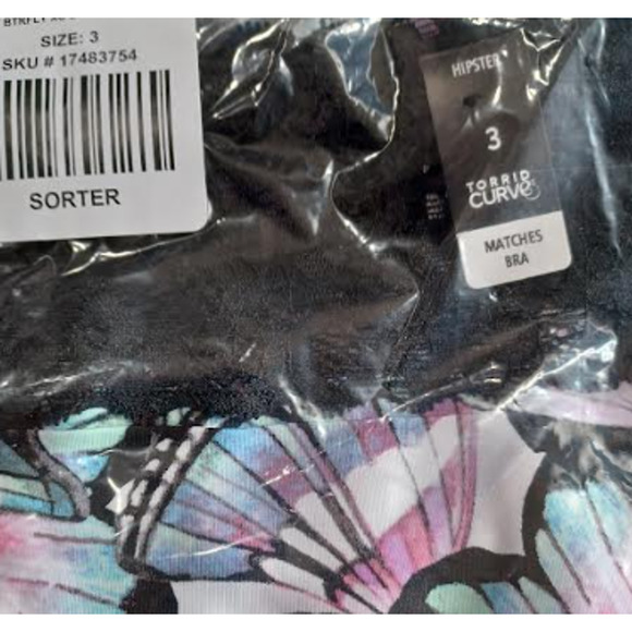 TORRID SIZE 3 SECOND SKIN MID-RISE  MINI LATTICE BACK PANTY ****SIZE 3X**** - Picture 4 of 5